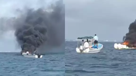 Los tripulantes lograron salir de la embarcación, evitando registrar heridos