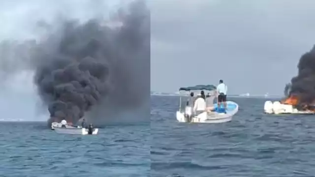 Los tripulantes lograron salir de la embarcación, evitando registrar heridos