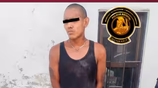 Detienen a hombre en El Carmelo, Campeche; intentaba ingresar a casas y le hallan cristal