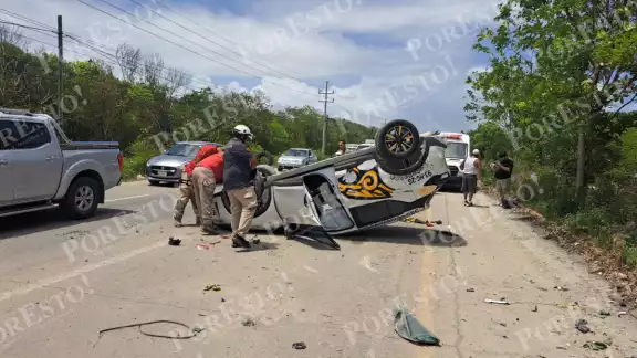 Debido a sus leves lesiones, el conductor no fue trasladado al hospital Debido a sus leves lesiones, el conductor no fue trasladado al hospital