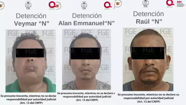 Los tres presuntos responsables lesionaron a la víctima con un arma de fuego durante un asalto