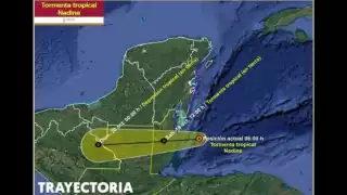 Tormenta Tropical "Nadine"  provocará fuertes lluvias en gran parte de Campeche este sábado 19 de octubre