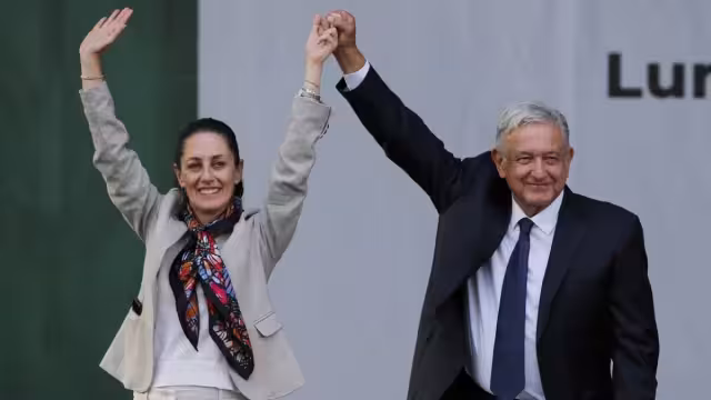 Claudia Sheinbaum y Andrés Manuel López Obrador