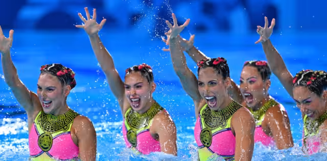 Las siete mejores del mundo en nado sincronizado