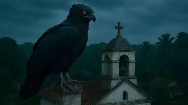 Se cree que la enorme ave aún ronda la zona durante las noches más oscuras