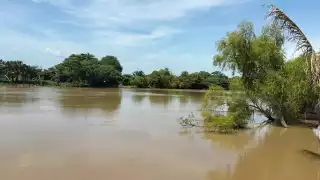 Alertan por posibles inundaciones en Palizada ante incremento del nivel del río 