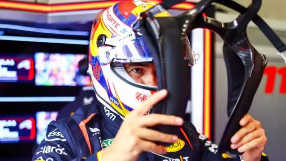 Checo listo para un día de acción en Bélgica