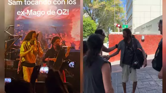 Sam logró tocan con Kabrones Sam logró tocan con Kabrones