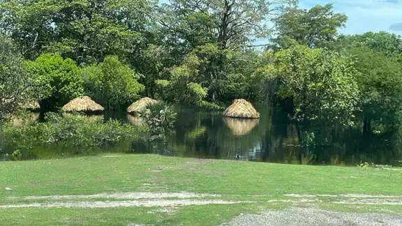 Desbordamiento del río Champotón.
