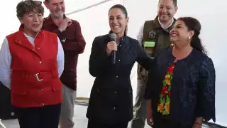 Presidenta Claudia Sheinbaum supervisa trolebús elevado Chalco-Santa Martha de la CDMX