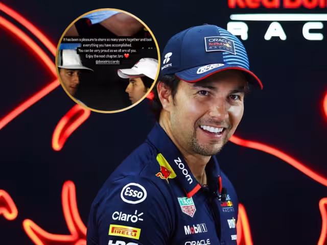 Checo se despide de uno de sus mejores compañeros en F1