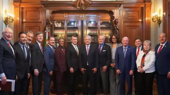 Andrés Manuel López Obrador recibió en Palacio Nacional a un grupo de congresistas estadounidenses Andrés Manuel López Obrador recibió en Palacio Nacional a un grupo de congresistas estadounidenses