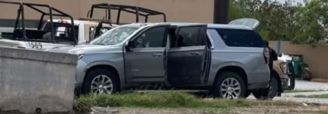 Una camioneta fue asegurada tras la balacera en Matamoros