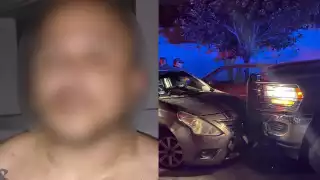 La persecución finalizó con un choque y con el aseguramiento del hombre