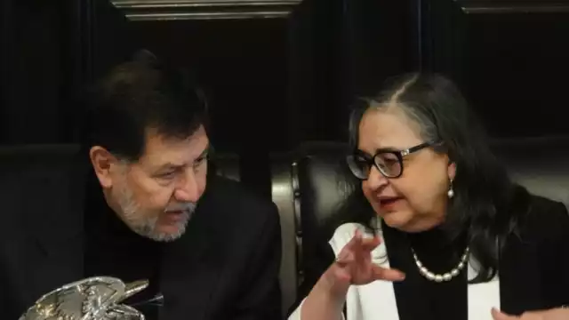Gerardo Fernández Noroña presidente de la Mesa Directiva del Senado y Norma Piña, ministra presidenta de la SCJN