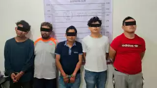 Cateo en vivienda termina con detención de cinco integrantes de grupo criminal en Chetumal