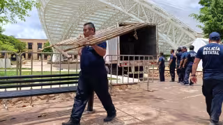 La Concha Acústica de Campeche comenzó los preparativos para la transmisión del debut de México.