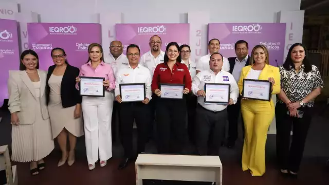 Las candidatas a la Alcaldía de Solidaridad, Estefanía Mercado y Lili Campos, sobresalieron