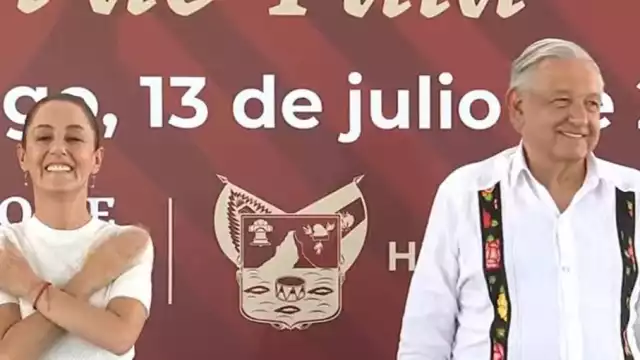 Claudia Sheinbaum, virtual presidenta electa y Andrés Manuel López Obrador, presidente de la República