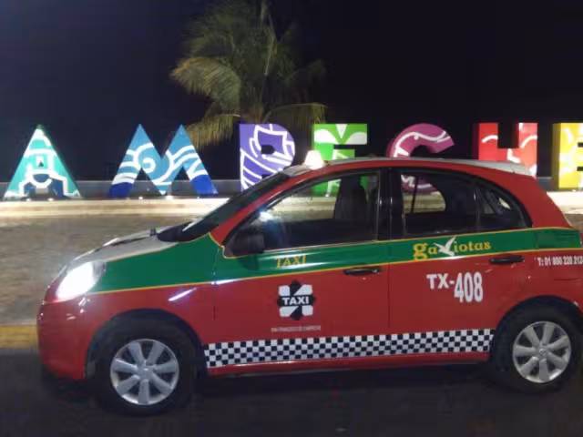 Los usuarios de taxis en Campeche deberán pagar un recargo adicional de $10.00 MXN por servicios después de las 11:00