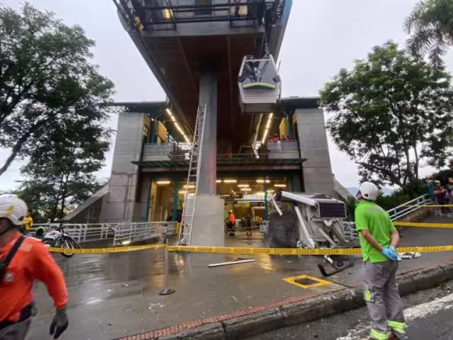 Teleférico se desploma en Colombia ocasionando la muerte de una persona