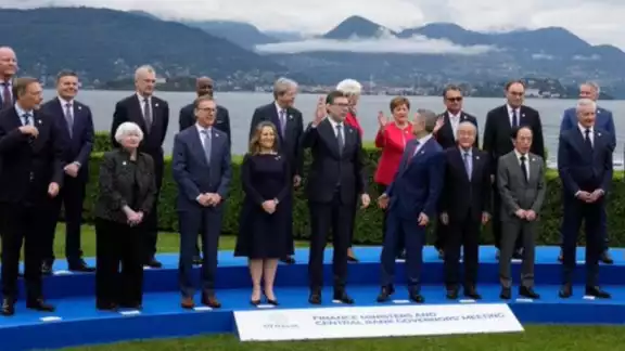 Ministros de Finanzas del G7 reunidos en Italia Ministros de Finanzas del G7 reunidos en Italia