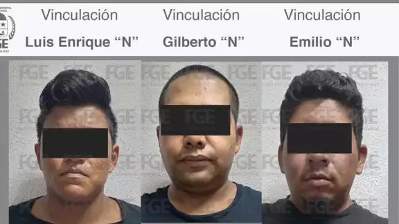 Debido a las evidencias, un Juez de Control vinculó a proceso a los tres integrantes de un grupo delictivo