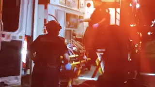 El abuelito fue trasladado a un hospital