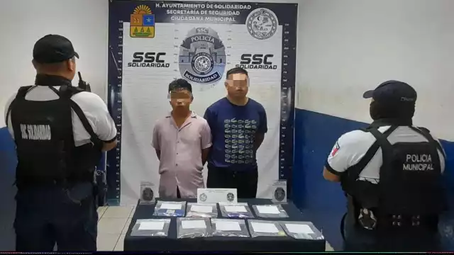 Los detenidos fueron dos jóvenes quienes fueron puestos a disposición de la FGE