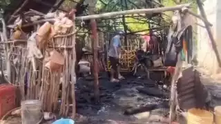 El incendio dejó graves daños materiales en la cocina
