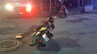 Debido a la fuerza del golpe, la mujer sufrió lesiones que ameritaron su traslado de urgencia al Hospital Comunitario