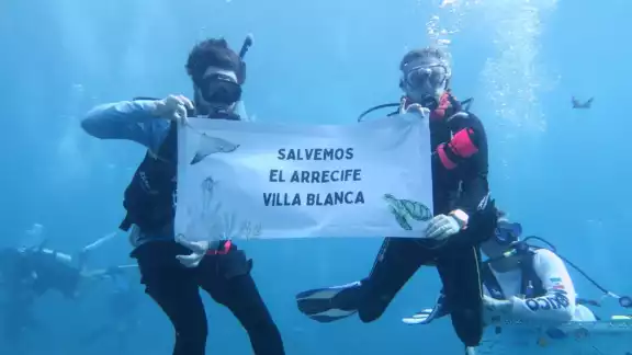 Se han registrado varias protestas, tanto de buzos, jóvenes, pescadores y científicas que han alzando la voz