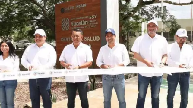 Mauricio Vila corta el listón del nuevo centro de salud de Chichimilá