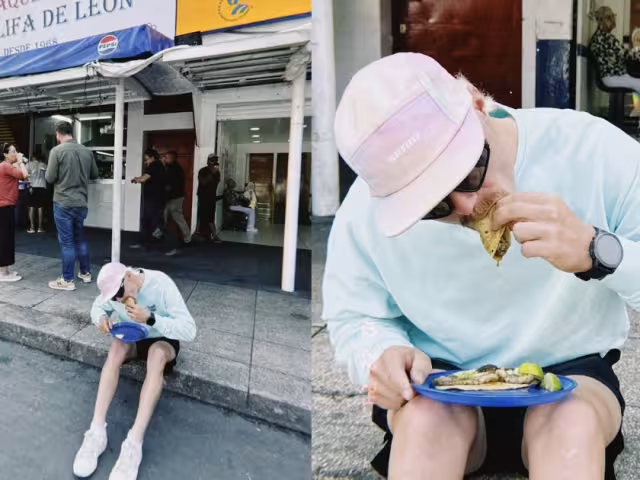 Valtteri aplicando el baquetazo en CDMX