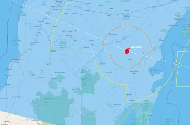 El centro del huracán Beryl no pasaría por territorio campechano.