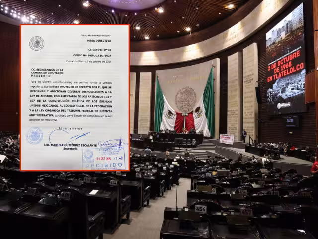 Minuta de reformas a la Ley de Amparo llega a la Cámara de Diputados