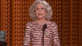 Jane Fonda recibe Premio SAG a la Trayectoria en los SAG Awards 2025