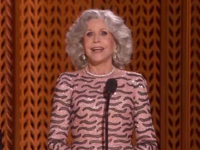 Jane Fonda agradeció a la unión SAG-AFTRA durante su discurso