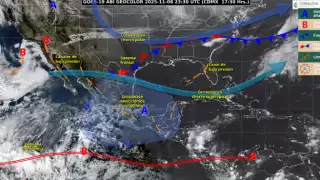 ¿Frente Frío 13 “congelará” a la Península de Yucatán? Trayectoria y efectos