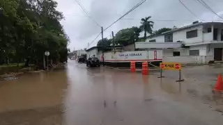 Se acaba la calma en José María Morelos y una fuerte lluvia estropea  esta ciudad de Quintana Roo