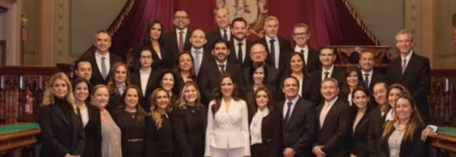 Libia García, gobernadora electa de Guanajuato, presentó a su gabinete