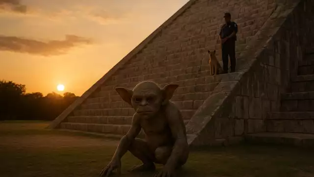 El custodio afirmó que el alux se camufló de planta para pasar desapercibido