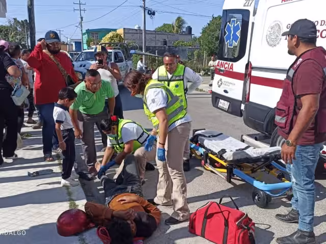 Impacto de motos en Campeche moviliza al SAMU y la SPSC