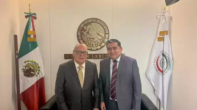 Aníbal Ostoa Ortega dejó su curul en el Senado de la República por dos semanas, según informó su suplente, Carlos Martínez Aké.