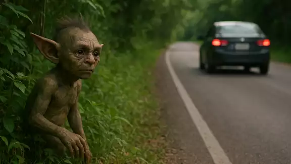La carretera se encuentra envuelta en una atmósfera tétrica La carretera se encuentra envuelta en una atmósfera tétrica