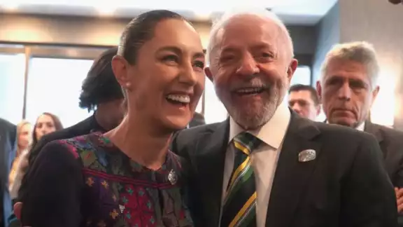 Presidenta de México, Claudcia Sheinbaum y su homólogo de Brasil, Luiz Inácio Lula da Silva