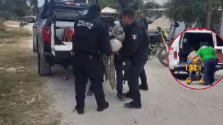 Elementos de la Secretaría Municipal de Seguridad Ciudadana capturaron a un individuo en la zona de invasión Benito Juárez, cerca del Arco Norte