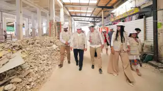 Dan banderazo de inicio a la construcción del nuevo mercado municipal de Ticul 