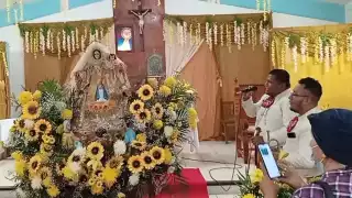 Esperan a más de  2 mil feligreses en la Isla Contoy 