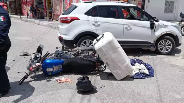 Accidente en colonia Unidad Esfuerzo y Trabajo II deja un herido en Escárcega